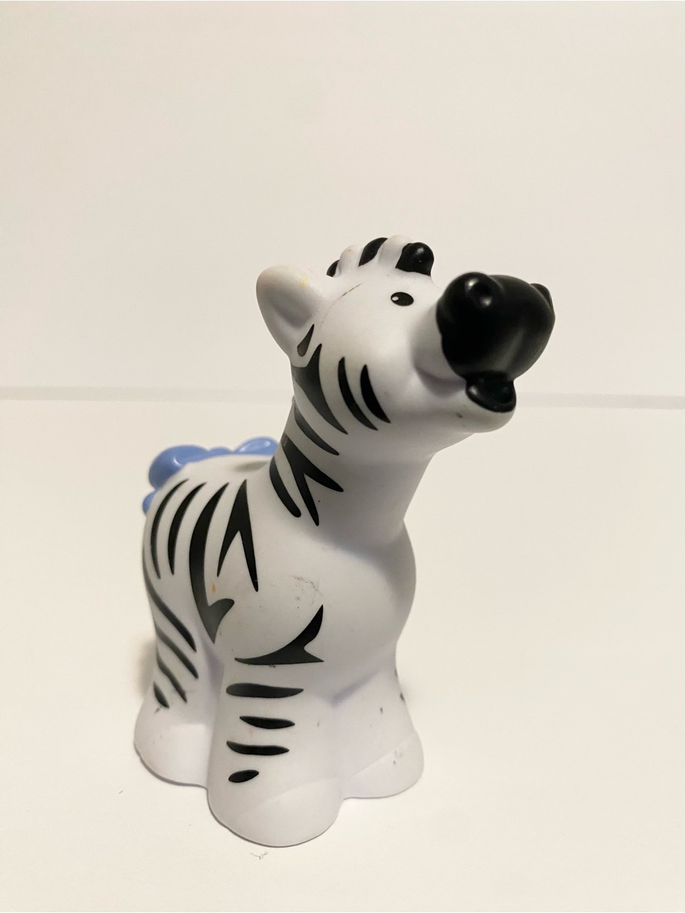 Little People Zebra Zoo Carnival Y2K Animal Blue Bow Noahs Ark Fisher 4/$20 🛑